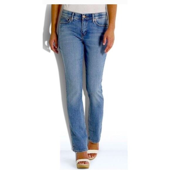 Levis Jeans Women 14 Blue Perfect Waist 525 Bootcut Denim Cotton Light Wash - Picture 1 of 8